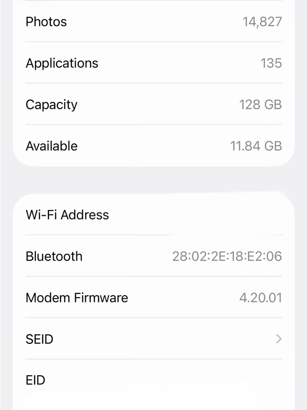 Apple iPhone  14 pro 128 gb  - Space Gray no carrier restrictions (unlocked)